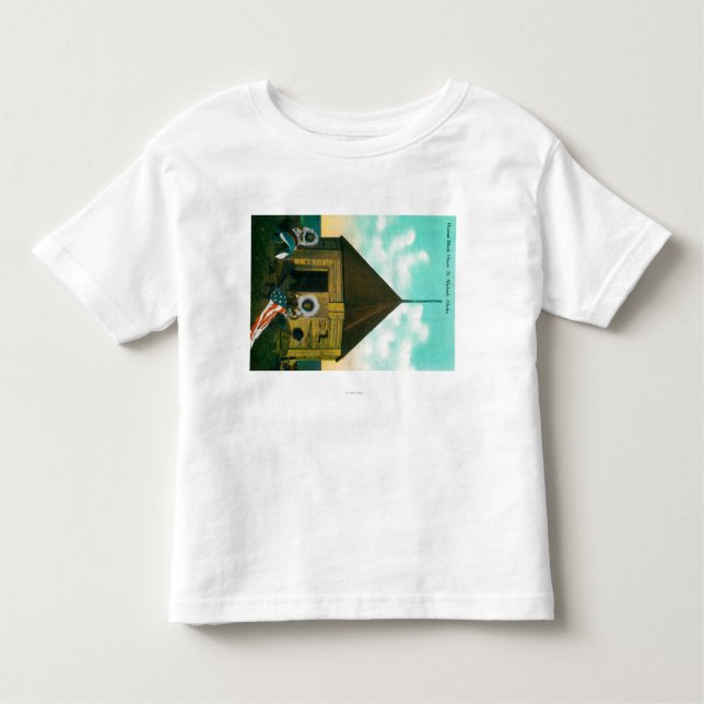 Russisches Block-Haus in St Michael, Alaska Kleinkind T-shirt (Vorderseite)