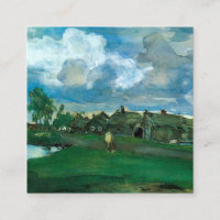 Russisches Dorf Valentin Serov