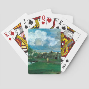 Russisches Dorf Valentin Serov Spielkarten