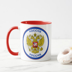 Russisches Erbe-Emblem Tasse