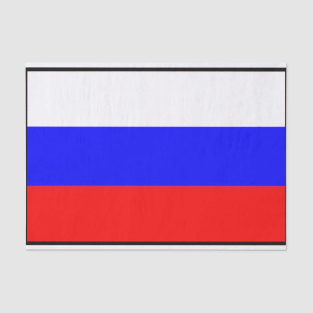 Russisches Flag-Papierpapier Seidenpapier (Vorderseite)