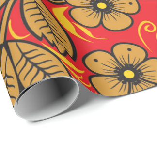 Russisches Hohloma-Wrackpapier Geschenkpapier