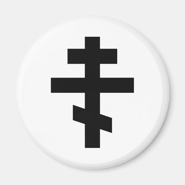 Russisches Kreuzorthodoxes Kirchengottesymbol Magnet (Vorne)