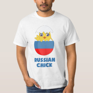 Russisches Küken, ein Mädchen von Russland T-Shirt