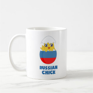 Russisches Küken, ein Mädchen von Russland Tasse