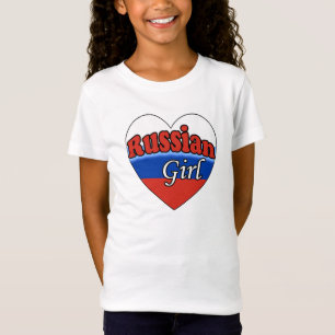 Russisches Mädchen T-Shirt