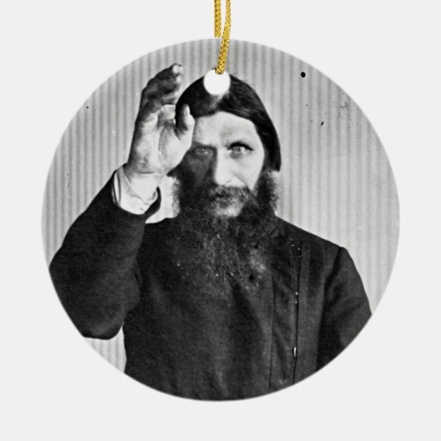 Russisches mystisches Grigori Yefimovich Rasputin Keramik Ornament (Vorne)