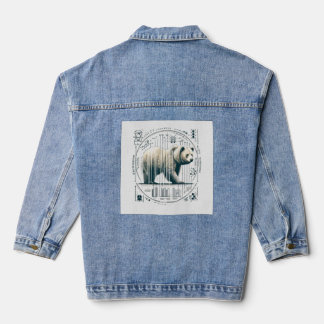Russisches Nana-Bären-Wildtier Jeansjacke