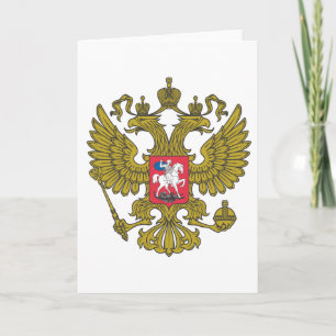 Russisches nationales Emblem Karte
