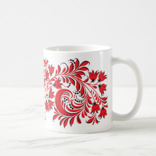 Russisches nationales Muster-Tassenrot Tasse
