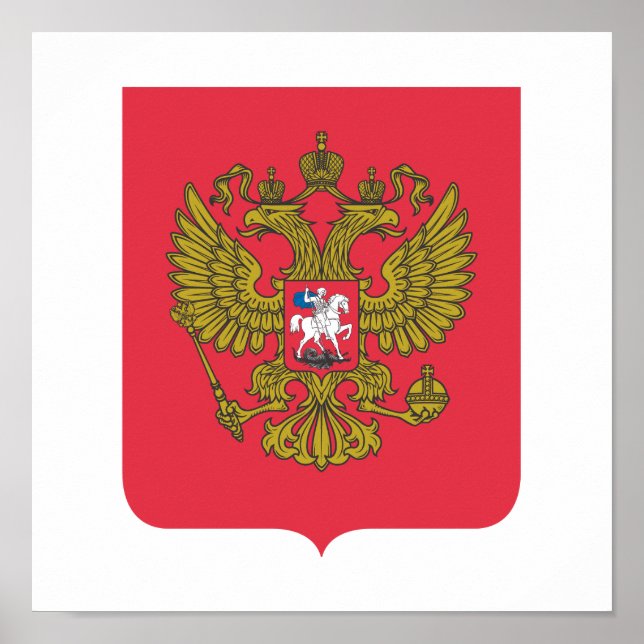 russisches Nationallogo Poster (Vorne)