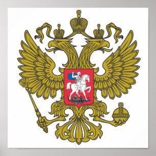 russisches Nationallogo Poster