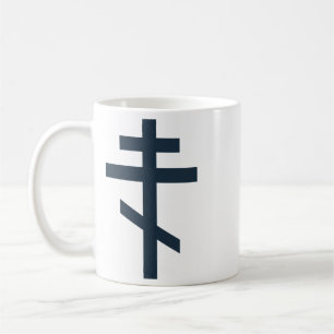 Russisches orthodoxes Kreuz Kaffeetasse