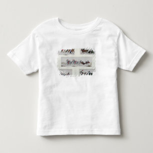 Russisches Pferd gezeichnete Sleighs Kleinkind T-shirt