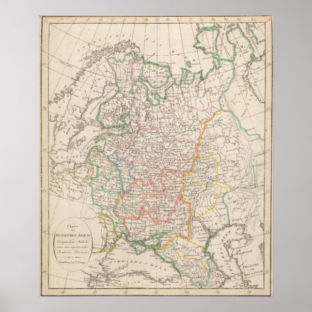 Russisches Reich, Europa Antheil Poster (Vorne)