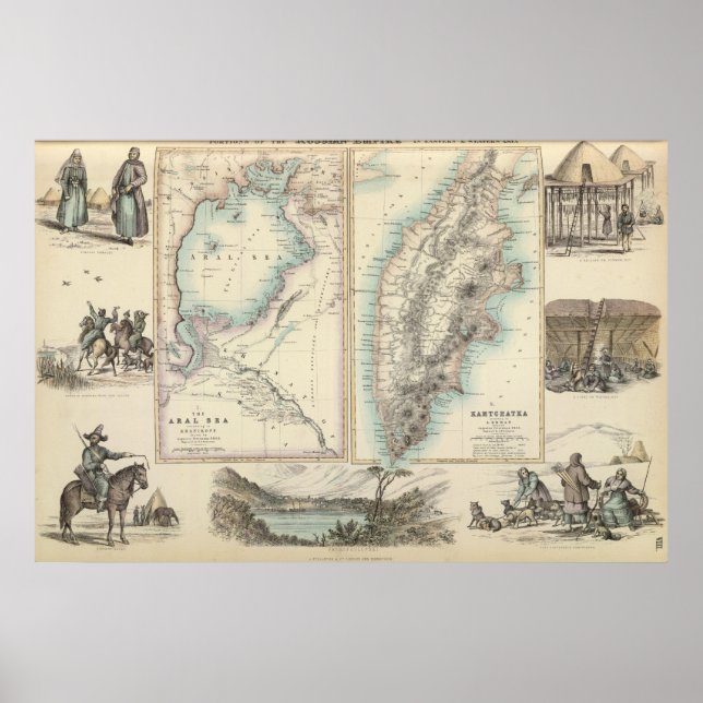 Russisches Reich in Ost- und Western-Asien Poster (Vorne)