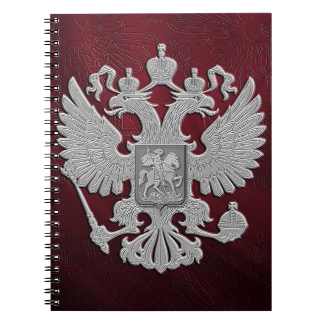 Russisches Symbolflaggenrot Notizblock (Vorderseite)