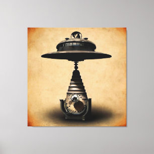 Russisches Ufo Leinwanddruck