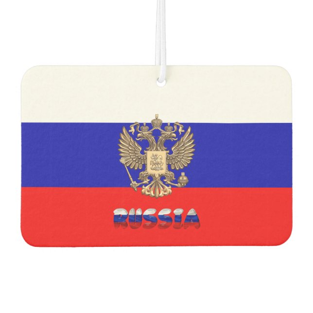 Russisches Wappen Autolufterfrischer (Vorderseite)