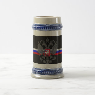 Russisches Wappen Bierglas