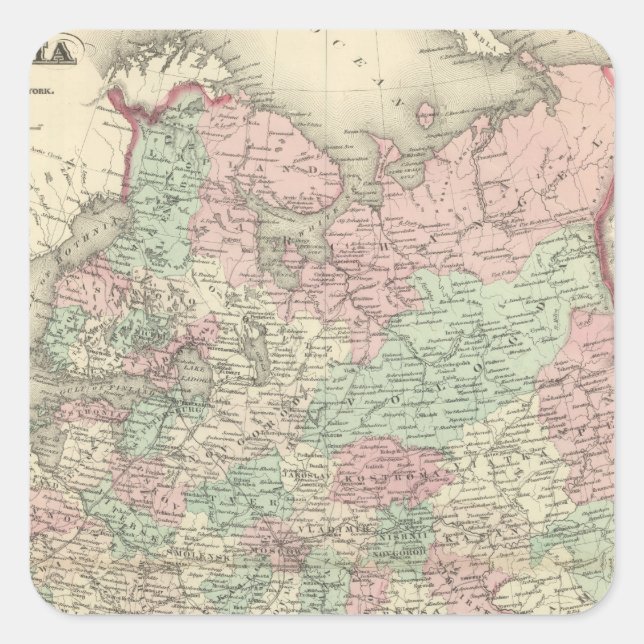 Russland 11 quadratischer aufkleber (Vorderseite)