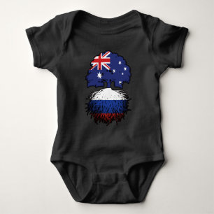 Russland Australisch Australien Tree Roots Baby Strampler