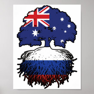Russland Australisch Australien Tree Roots Poster