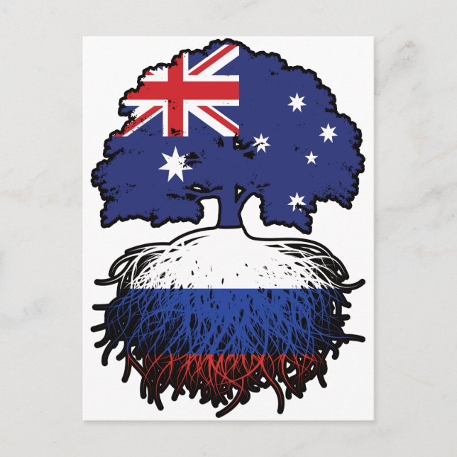 Russland Australisch Australien Tree Roots Postkarte (Vorderseite)