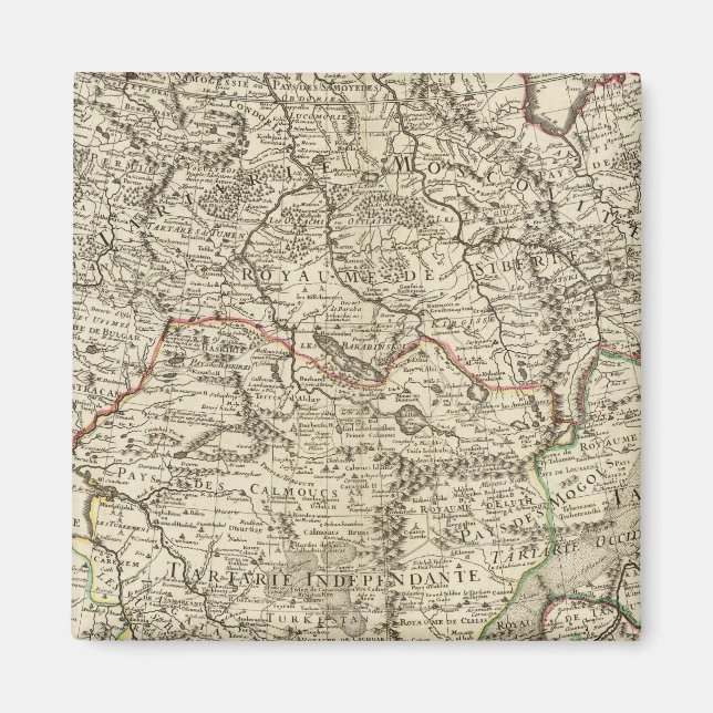 Russland, China, Asien Magnet (Vorne)