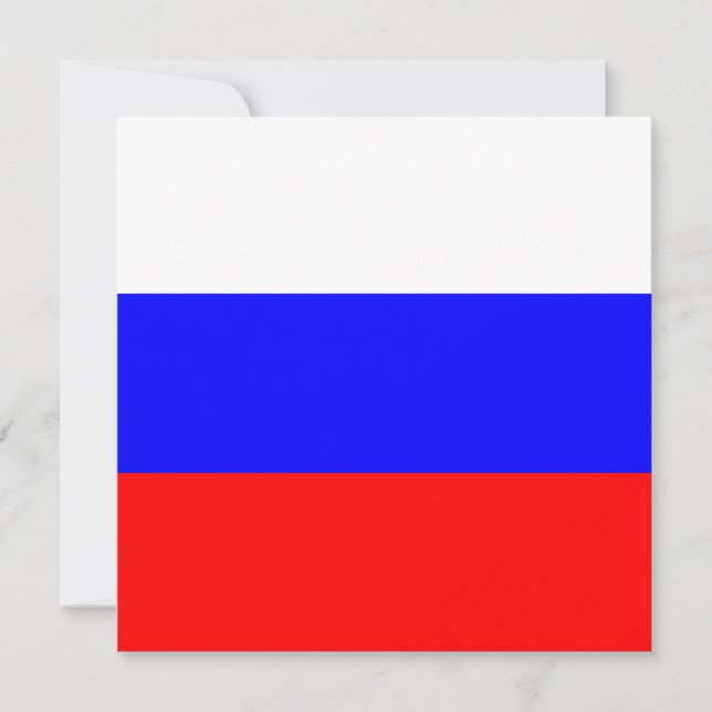Russland - Einladung zur Flagge (Vorderseite)