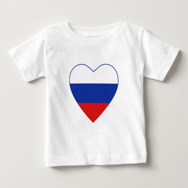Russland Flag Herzlicher T - Shirt (Vorderseite)