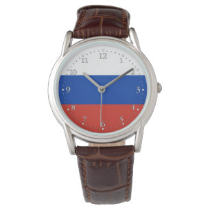 Russland-Flagge Armbanduhr