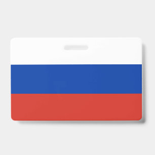 Russland-Flagge Ausweis
