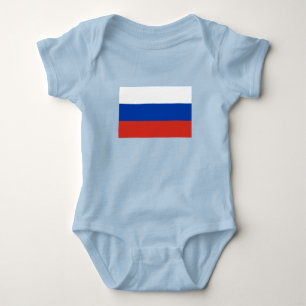 Russland-Flagge Baby Strampler