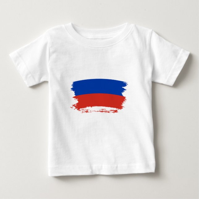 Russland-Flagge Baby T-shirt (Vorderseite)