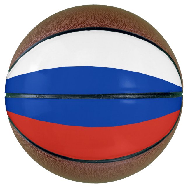 Russland-Flagge Basketball (Vorderseite)