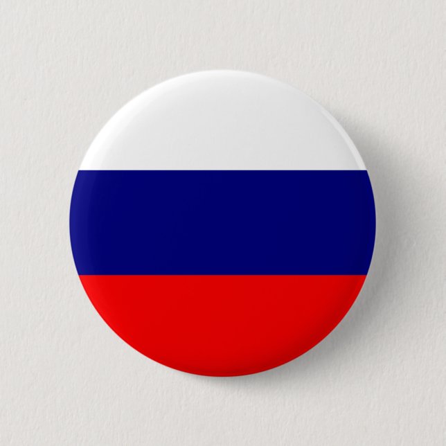Russland-Flagge Button (Vorderseite)