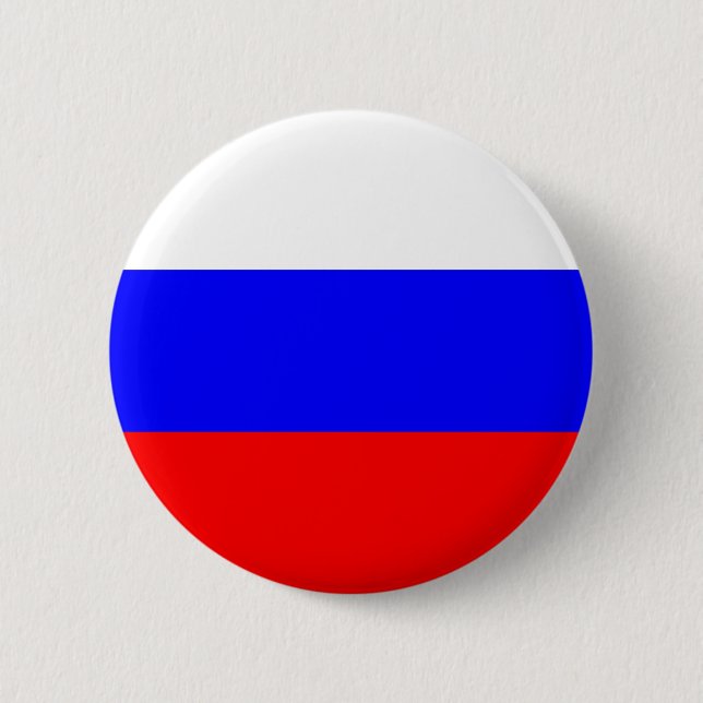 Russland-Flagge Button (Vorderseite)