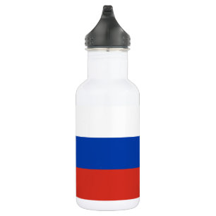 Russland-Flagge Edelstahlflasche