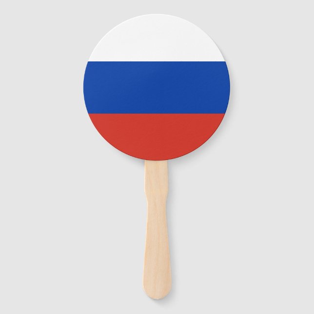 Russland-Flagge Fächer (Vorderseite)