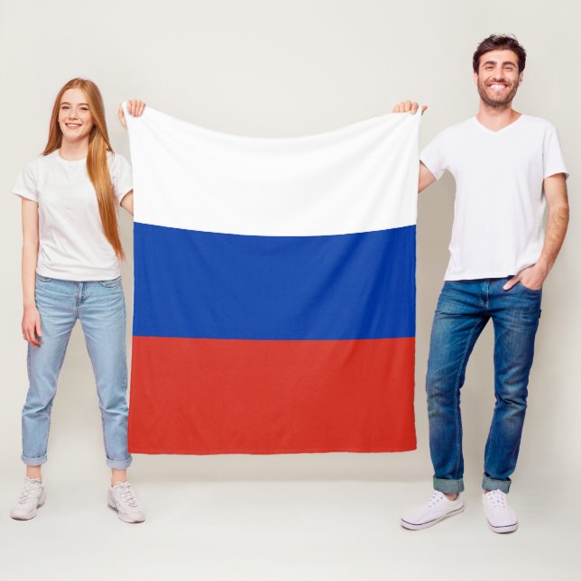 Russland-Flagge Fleecedecke (Beispiel)