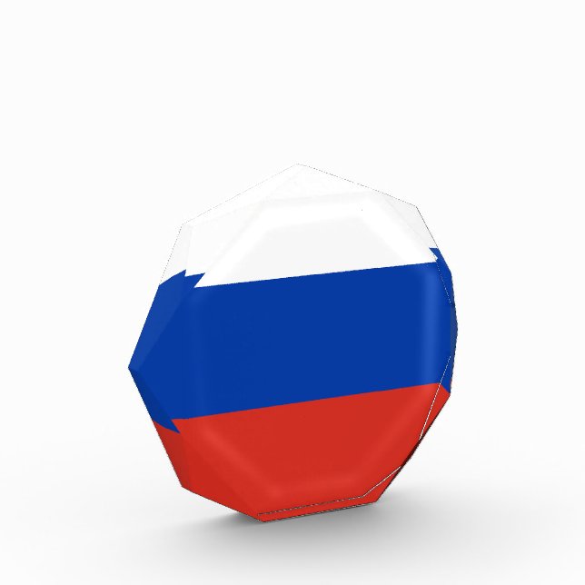 Russland-Flagge Fotoblock (Links)