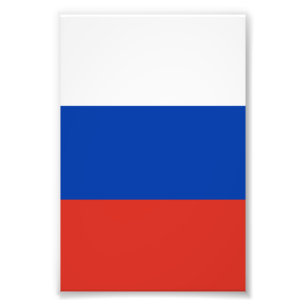 Russland-Flagge Fotodruck