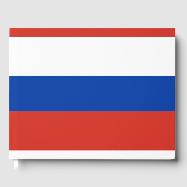 Russland-Flagge Gästebuch (Vorderseite)