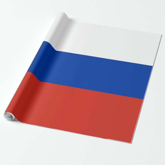 Russland-Flagge Geschenkpapier (Ungerollt)