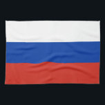 Russland-Flagge Geschirrtuch<br><div class="desc">Ein ideales Geschenk für alle,  die Patrioten ihres Landes sind!</div>