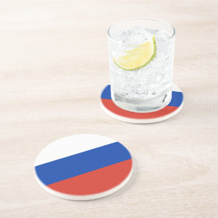 Russland-Flagge Getränkeuntersetzer