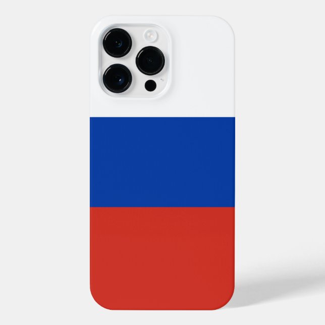 Russland-Flagge iPhone Hülle (Rückseite)