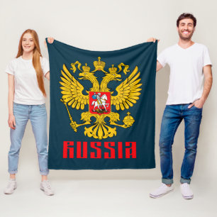Russland Flagge Kaiseradler Russisch-Orthodoxe Fleecedecke