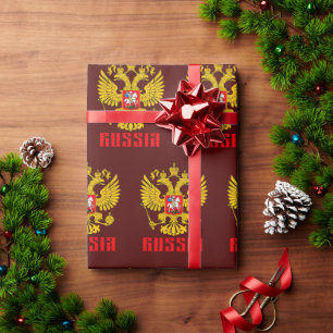 Russland Flagge Kaiseradler Russisch-Orthodoxe Geschenkpapier